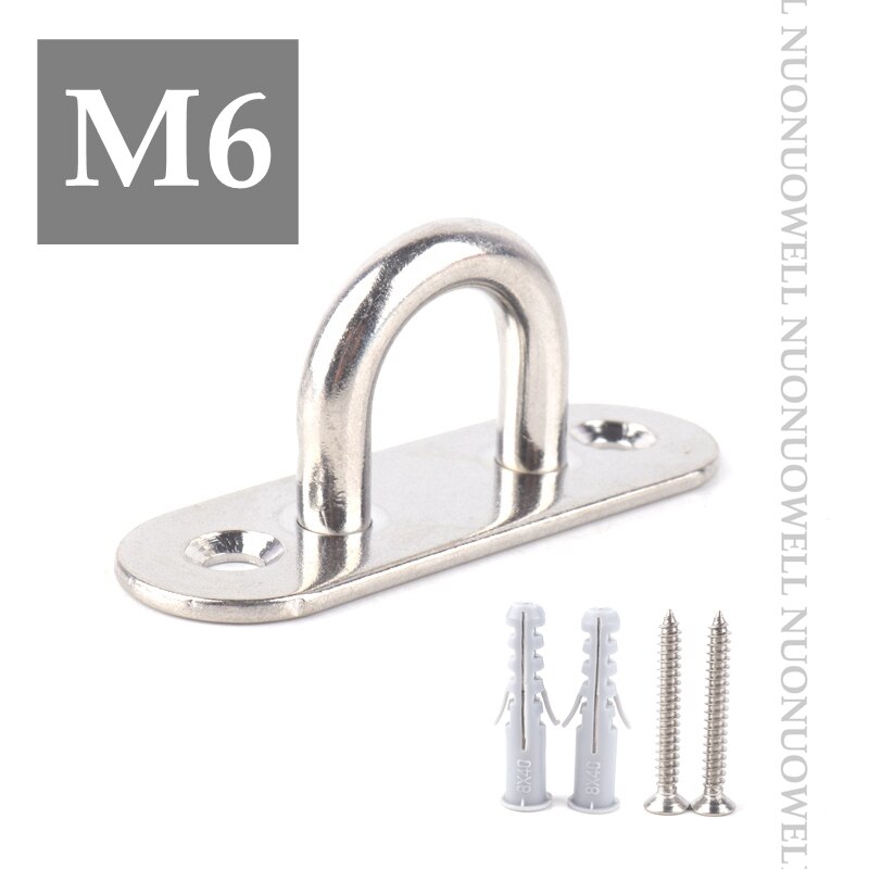 M6 M8 Edelstahl Markise Befestigung Zubehör Diamant Tür Schnalle Frühling vier Ecke Sonnensegel für Befestigung Zelte Sonnenschutz Netze: Oval m6