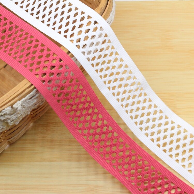 Elastic Bands More Floral Edge 1 meters/lot Stretch Trim Lace Ribbon Trimming Home Clothing Embroidered Craft Ornaments