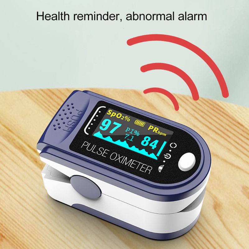 Bærbar fingerpulsoximeter blod iltmætningsmåler fingerspids pulsoximeter spo 2 monitor oximetro oximeter