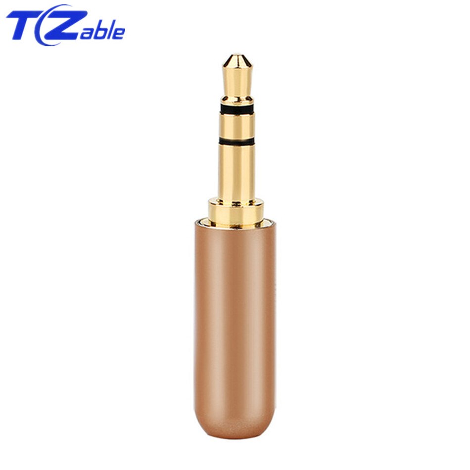 3,5mm Jack Audio Stecker Anschlüsse 3 Pole Solder Lautsprecher Stecker Für Upgrade Kopfhörer Kabel 7 Farben Gold Überzogene: Gold / 100pcs