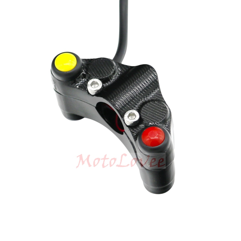 MotoLovee Motorrad Schalter Motorrad Lenker Schalter Scheinwerfer Anzeige Horn Aluminium Universal- Rolle Multifunktions DIY