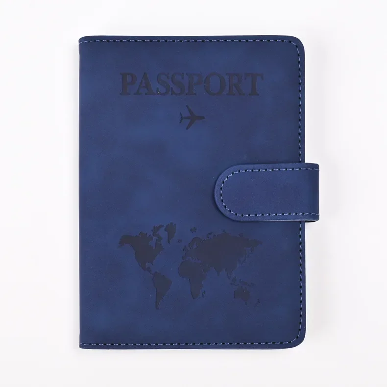 Funda para pasaporte de cuero PU para hombre y mujer, porta pasaporte de viaje con tarjetero, funda protectora tipo billetera: Beige