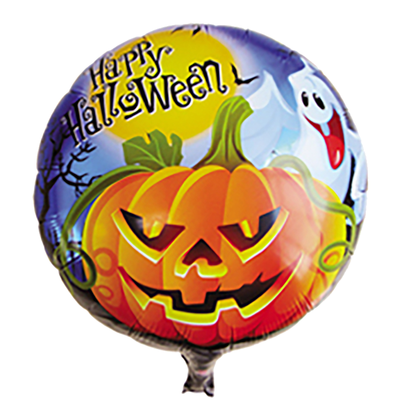 5 Pcs Halloween Pompoen Schedel Ronde Ballon, Halloween Verjaardag Thema Partij Decoratie Folie Ballon, Helium Vliegende Ballon: 5pcs balloon002