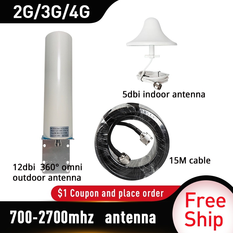 2G 3G 4G Antenne 700 ~ 2700 Mhz Lpda Gain 12dbi Omni Buitenantenne Mobiele Signaal Booster plafond Indoor Antenne Accessoires