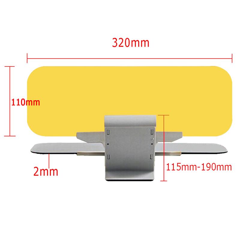 Auto Zonneklep HD Anti Zonlicht Dazzling Goggle Dag Nachtzicht Rijden Spiegel UV Fold Flip Down Clear View