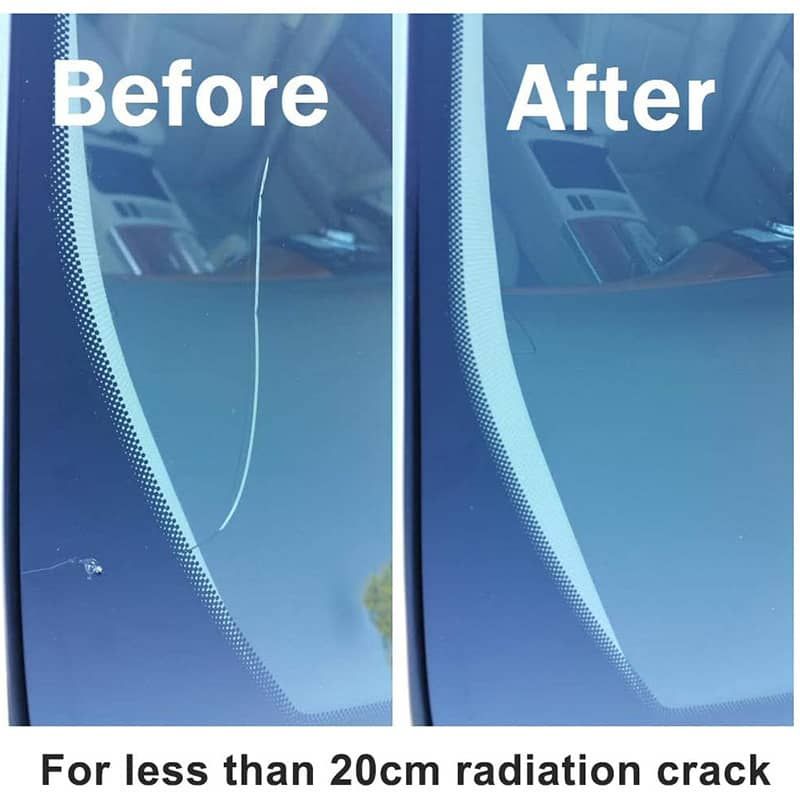 Auto Glass Repair Tools DIY Window Repair Tool Windshield Glass Scratch Crack Recovery Window Glass Resin + Blade + Stripe