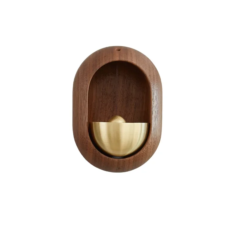 Windspiele aus Holz, kabellose Türklingel, Eingangstür, dekorative Windglocke für Zuhause, Öffnung, hängende Dekorationen, Raumdekoration: Dark Khaki