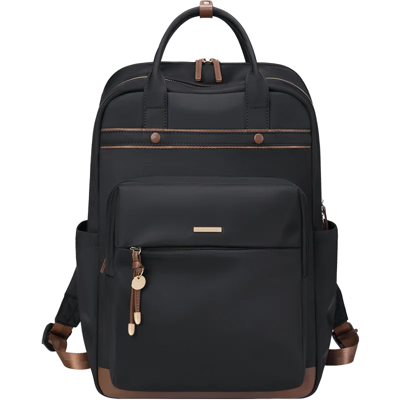 GOLF Backpacks for Women Business Trips Bag Fit 15.6 Inch Laptop Oxford Travel Commuting Backpack Bags with Handle: black