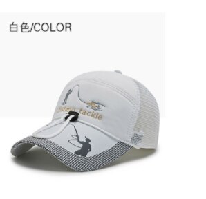 100% Vissen Hoed Mannen Outdoor Zon Bescherming Zonnescherm Vissen Hoed Sport Sneldrogende Wandelen Paardrijden Hoed Baseball Netto cap