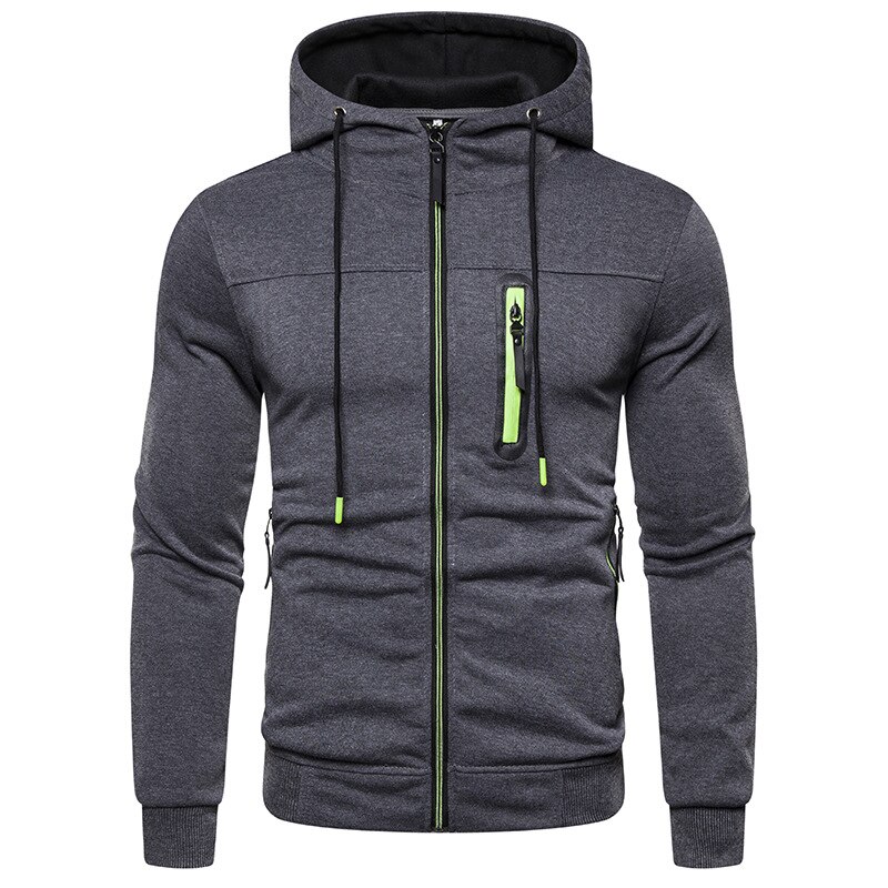 Hoodies jaqueta homem zip up com capuz cardigan sweatshirts jogging homme hip hop streetwear moletom com capuz: White / Asian Size XL