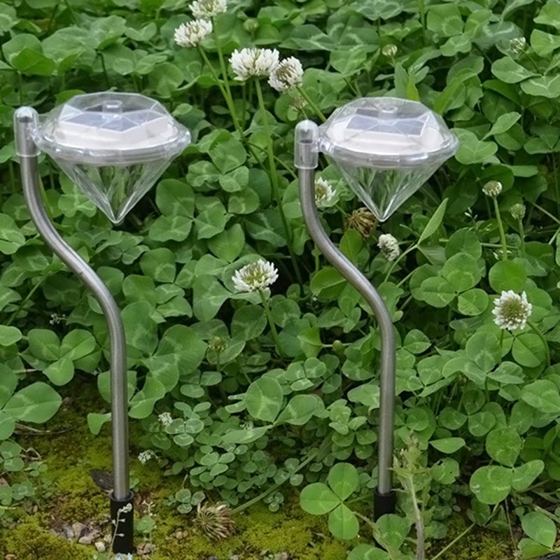 Led aurinkovoimalla toimiva puutarhapolku lyhdyt ulkovalaisimet led timantit nurmikon valo aurinko valopolku  dc112