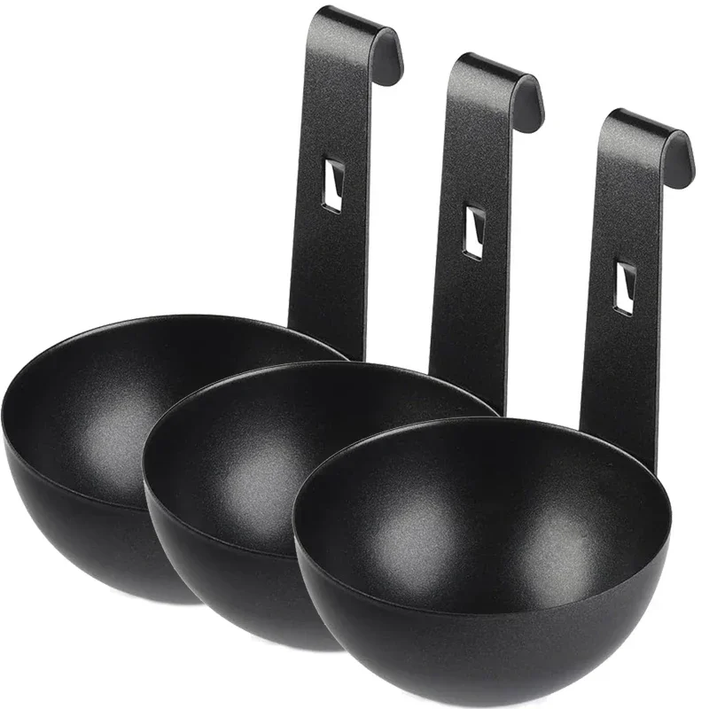 Poached Egg Maker Egg Poaching Pan Nonstick Large Egg Poachin Boiled Holder Egg Steamer Rack Egg Cooker Kitchen Supplies: Red