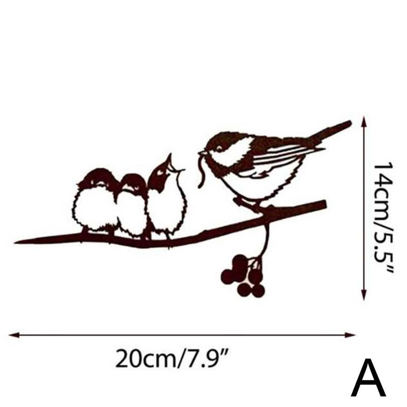 Clôture en fer forgé pour oiseaux et colibris, décoration artistique en métal pour jardin et cour: A