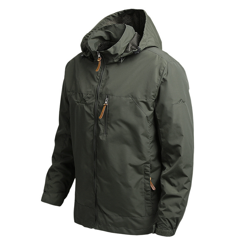 Coupe-vent Hommes DulJacket Imperméable En Plein Air À Capuche Manteau Sports Militaire Taille Européenne S-5XL Terrain Escalade Mince Outwear