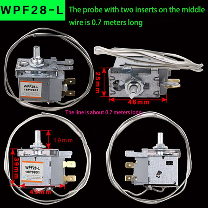 1pc Refrigerator Thermostat for refrigerators, freezers, freezing appliances other accessories refrigerator 250V 0.68/0.7m