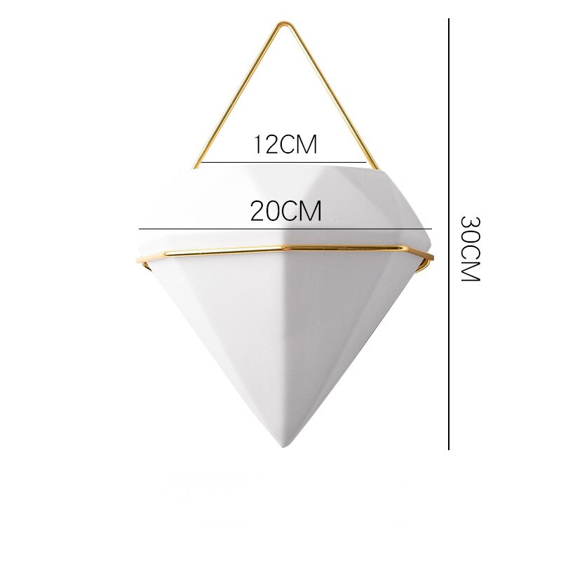 Succulente bloempothouder decoratief met touw hangende plantenbak muur wit praktisch modern keramiek -35: Donkergrijs