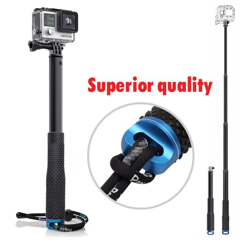 Palo de selfie extensible para surf y buceo, monopié para GoPro Hero8 Hero 7 6 Hero5 4 3 + SJCAM SJ4000 Yi 4K, Cámara de Acción Mijia