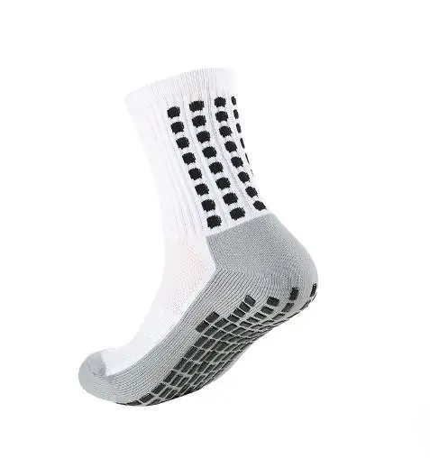 Heren Voetbal Sokken Sport Fietsen Grip Sokken Anti Slip Antislip Grip Pads voor Voetbal Basketbal Voetbaluitrusting: Clear