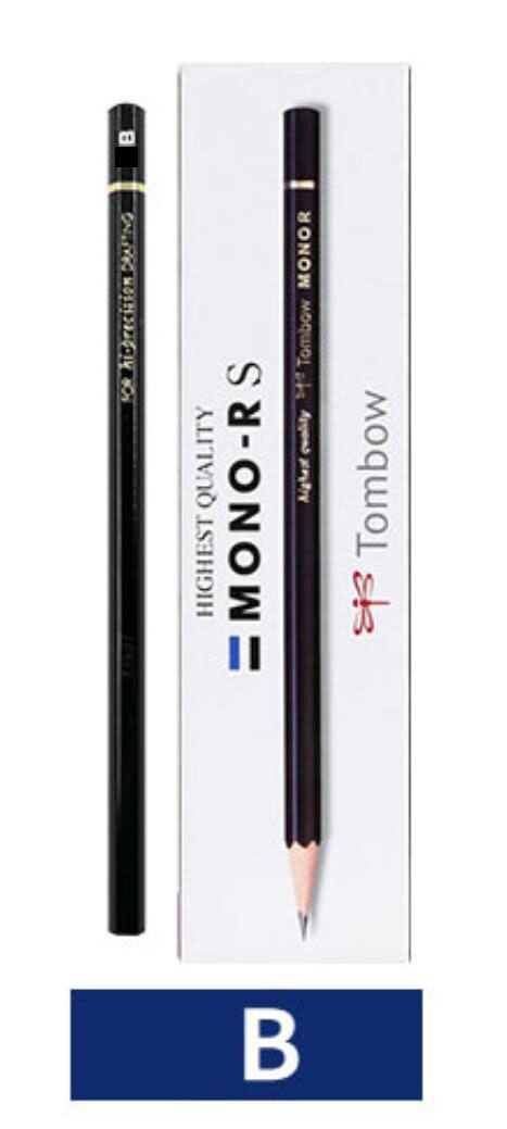 TUNACOCO 12pcs/lot 2B/HB/2H/H/4B/6B/B TOMBOW wooden lead pencil Japanese stationery pencil for school office supplies bb1710142: B