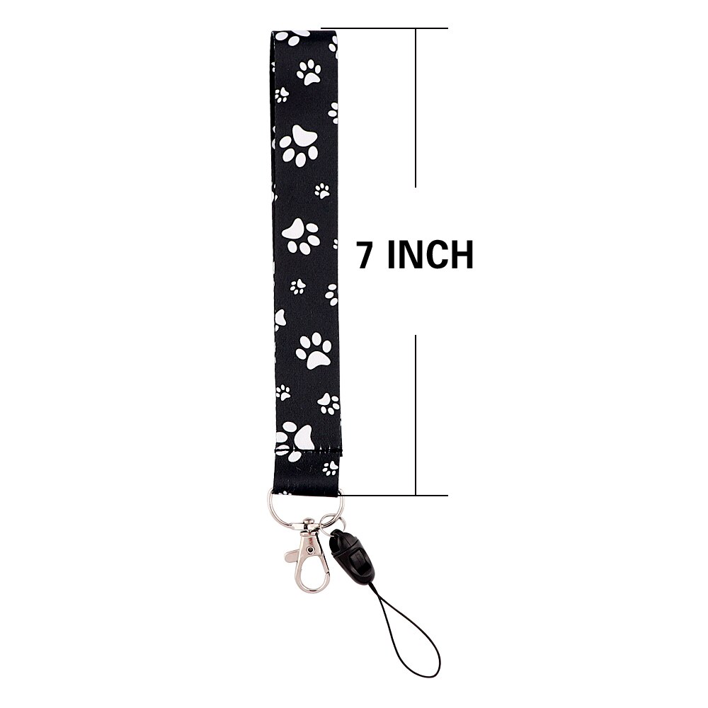 PC3496 Zonnebloemen Hond Poot Monarch Vlinder Schilderen Kunst Sleutelhanger Lanyard Neck Strap Voor Telefoon Keys Id Kaart Korte lanyard: 6