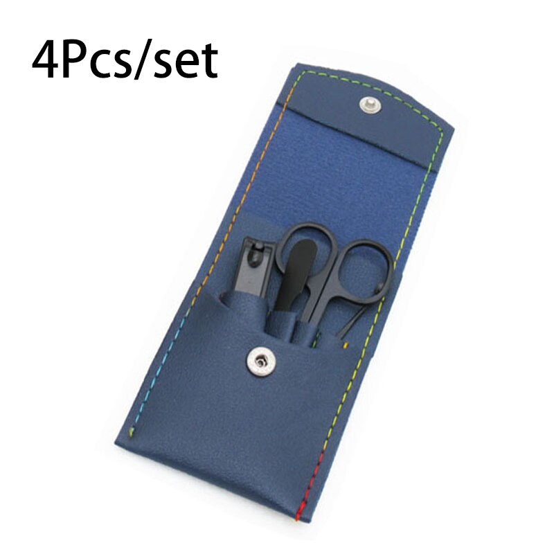 Ensemble de ciseaux de pédicure professionnels, coupe-ongles en acier inoxydable, crochet d'aigle, manucure Portable, ensemble d'outils de coupe-ongles, 4/12/16 pièces: 4Pcs-B