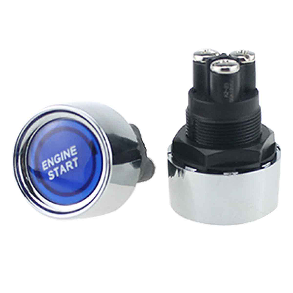 Universal Motor Auto One Push Button Engine Start Switch Ignition Switch 12V/50A: Blue