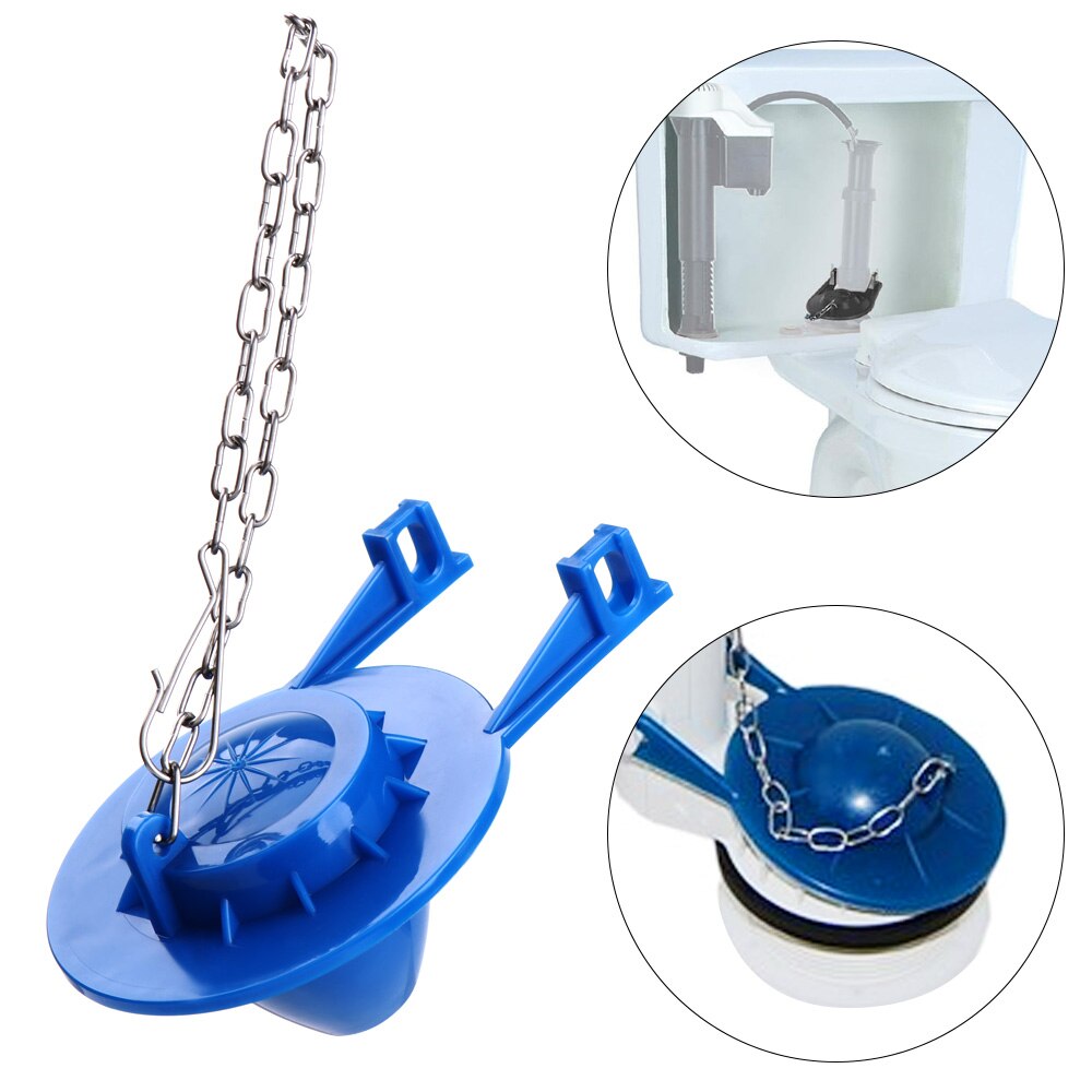 Toilet Flapper Seal Replacement Adjustable Tank Flap Cover Bathroom Accessories Part Drain PVC Repair Ring Home Water Saver