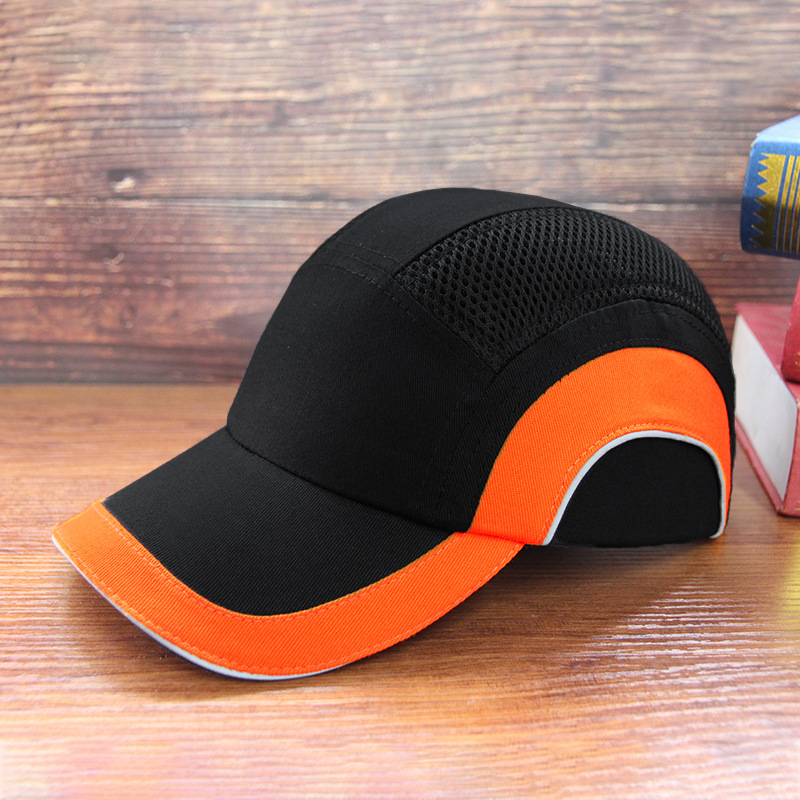 Werkveiligheid Bump Cap Anti-Collision Hard ABS Binnenschaal Beschermende helm voor thuiswerk Fabriek met hoofdbescherming: Oranje