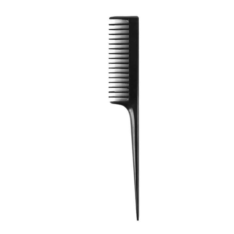 9-Rijen Detangling Hair Brush Denman Ontklitter Haarborstel Scalp Massager Rechte Krullend Nat Haar Kam: black