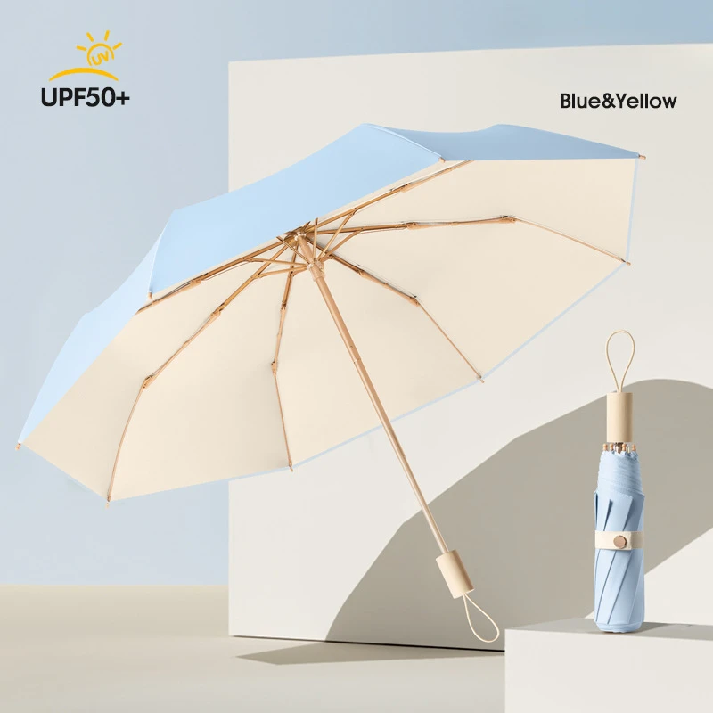 Automatic Rainproof Sunscreen UV Folding Women's H... – Vicedeal