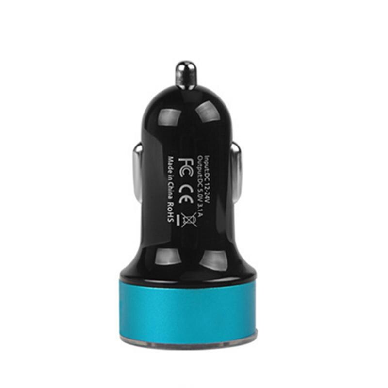 Dual Usb Autolader Lcd Display 12-24V Sigarettenaansteker Aansteker Fast Charger Power Auto Usb Adapter Opgewaardeerd