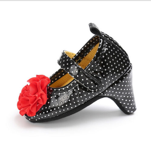 Baby Newborn High-heeled Flower Shoes Baby Photograph Photo Shoes Soft Sole Star Dot Cute Shoes Sandals Clogs