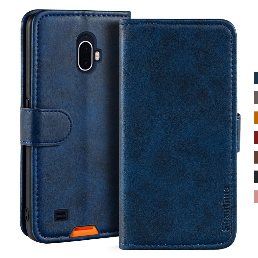 Case For Blackview BV5900 Case Magnetic Wallet Leather Cover For Blackview BV5900 Stand Coque Phone Cases: Blue