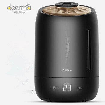 Xiaomi Deerma Household Air Humidifier Air Purifying Mist Maker Timing With Intelligent Touch Screen Adjustable Fog Quantity: Black Standard / UK