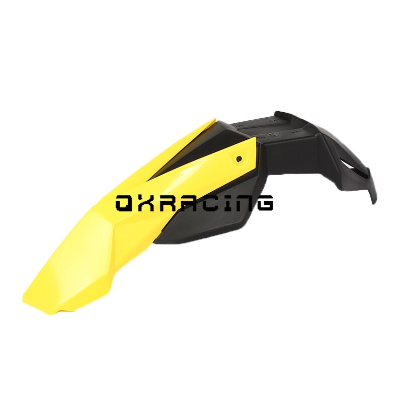 Guardabarros delantero Universal para Motocross, guardabarros para ruedas de 17 pulgadas, todoterreno, Supermoto, Dirt Pit Bike: yellow  and black