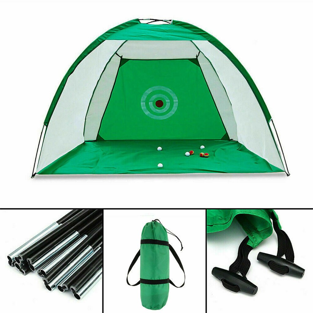 2x14m Golf Practice Driving Hitting Net Cage Training Aid Practice Target Aim Golf Chipping Hitting Putting Net Indoor Home