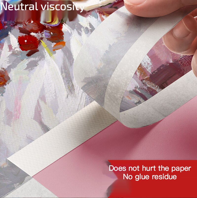 1pcs 12/18/24/36mm Masking Tape art painting white Car Spraying Single Side Adhesive Tape for House Oil Painting Sketch 20m Long