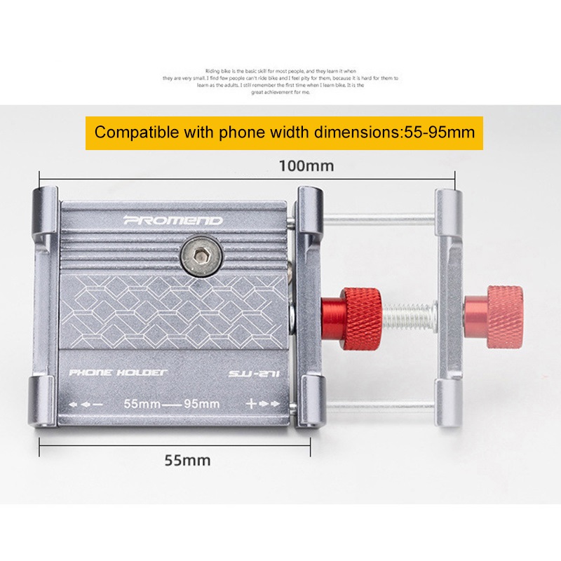 Soporte para teléfono móvil de aleación de aluminio para patinete y bicicleta, soporte para bicicleta de montaña, accesorios profesionales para ciclismo de estabilidad