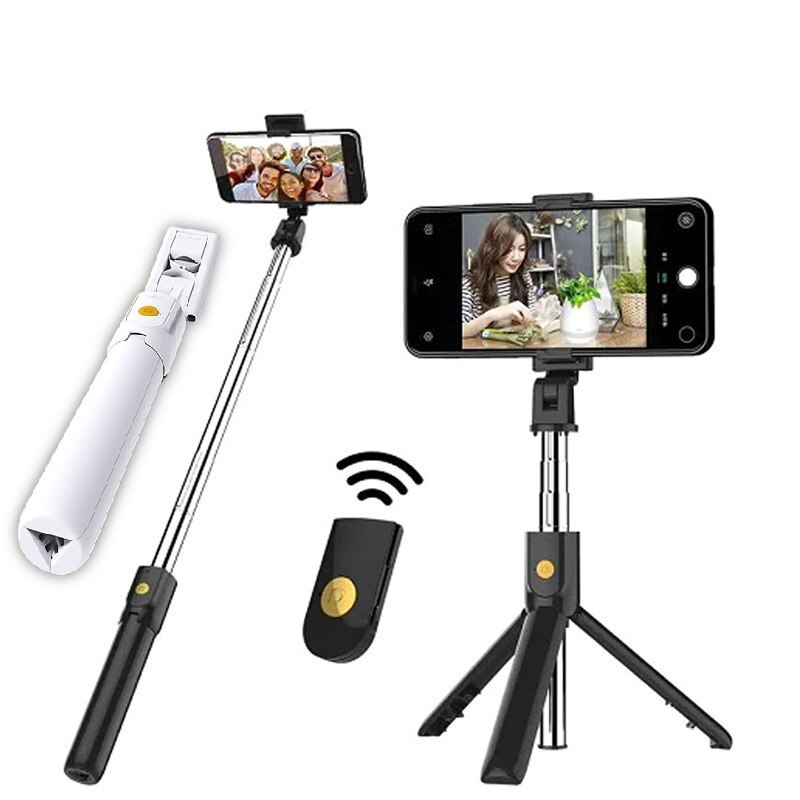 Bluetooth Selfie Stick Met Statief Plastic Lichtmetalen Self Stick Selfiestick Telefoon Smartphone Selfie-Stick Voor Iphone