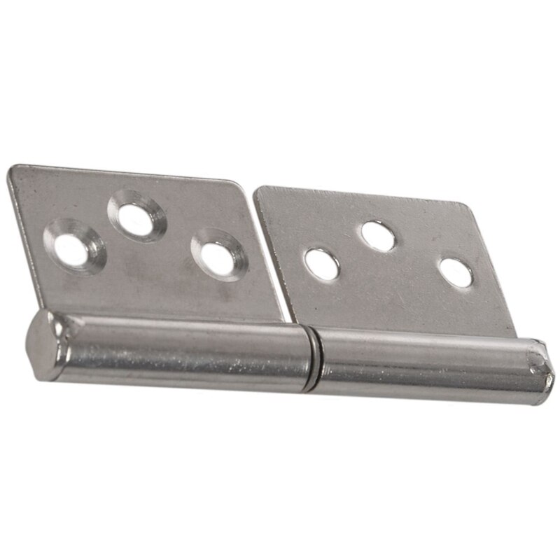 JFBL 2 Pcs 3 Inch 360 Degree Rotating Window Door Flag Hinge &amp; 100Pcs Flat Head Phillips Self-Tapping Screw