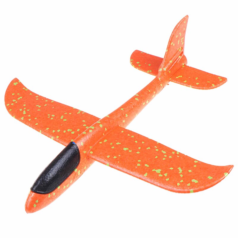Schiuma EPP di alta qualità lancio a mano aeroplano lancio tutto'aperto aliante aereo regalo per bambini giocattolo 37CM giocattoli interessanti: Arancione