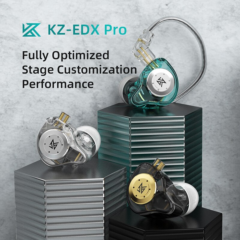 KZ EDX Pro Earphones HIFI Bass Earbuds In Ear Monitor Headphones Sport Noise Canceling Headset New Arrival For ZSN PRO ZSX AZ09