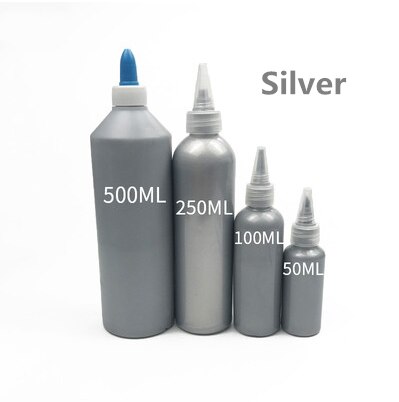 Pintura acrílica dorada , barniz de madera, laca a base de agua insípida, para dibujo para pared textil, artesanías pintadas a mano: Silver