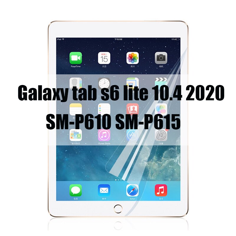 3 PCS PET Soft Screen Protector for Samsung Galaxy tab s7 11 " T870 plus 12.9 T970 S6 Lite 10.4 10.5 T860 Protective Film P610: For tab s6 lite 10.4