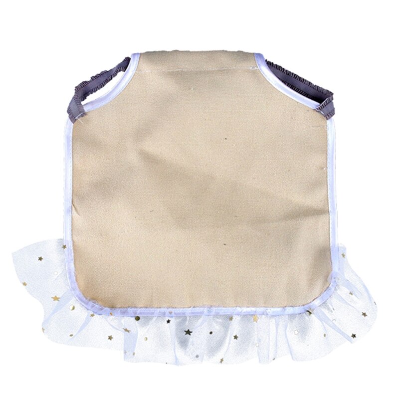 Delantal de protección para la espalda del pollo, Protector de pollo, vestido de gallina, suministros de ropa para mascotas, traje para gallinas pequeñas/medianas/grandes: Khaki-1