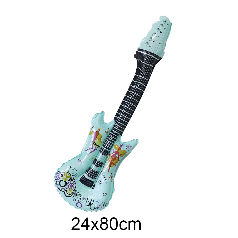 Musikaali juhlailmapallo disko 4d pallo nuotti kitara ilmapallo musiikkiteema syntymäpäiväsuihku valmistuminen rock syntymäpäiväkoristeet 80s/90s: Naamiointi