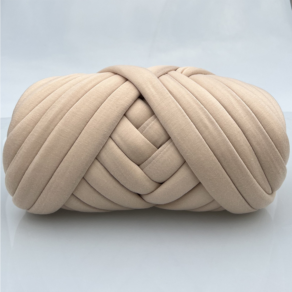 100g groft garn tykt super tykt garn strikkegarn roving spindingarn til gør-det-selv tæpper pudefremstilling: Hvid