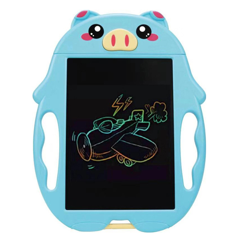 Tablette de dessin animé colorée pour enfants, tableau d&#39;écriture d&#39;animaux, écran LCD de 9 pouces, jouets éducatifs pour filles