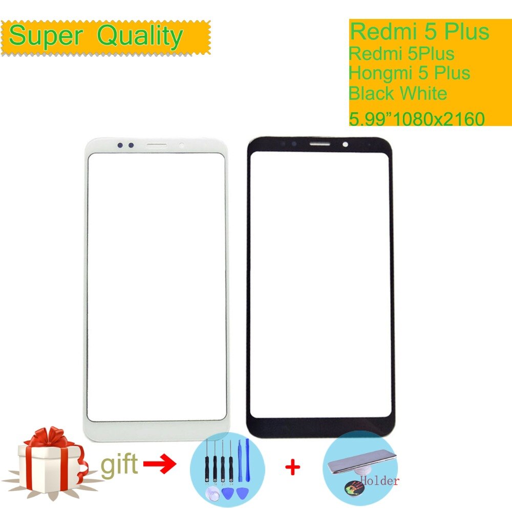 ORIGINELE Voor Xiaomi Redmi 5 Plus 5 Plus Touch Screen Panel Voor Outer Glas Lens Redmi 5 Plus Touchscreen GEEN LCD Digitizer 5.99"