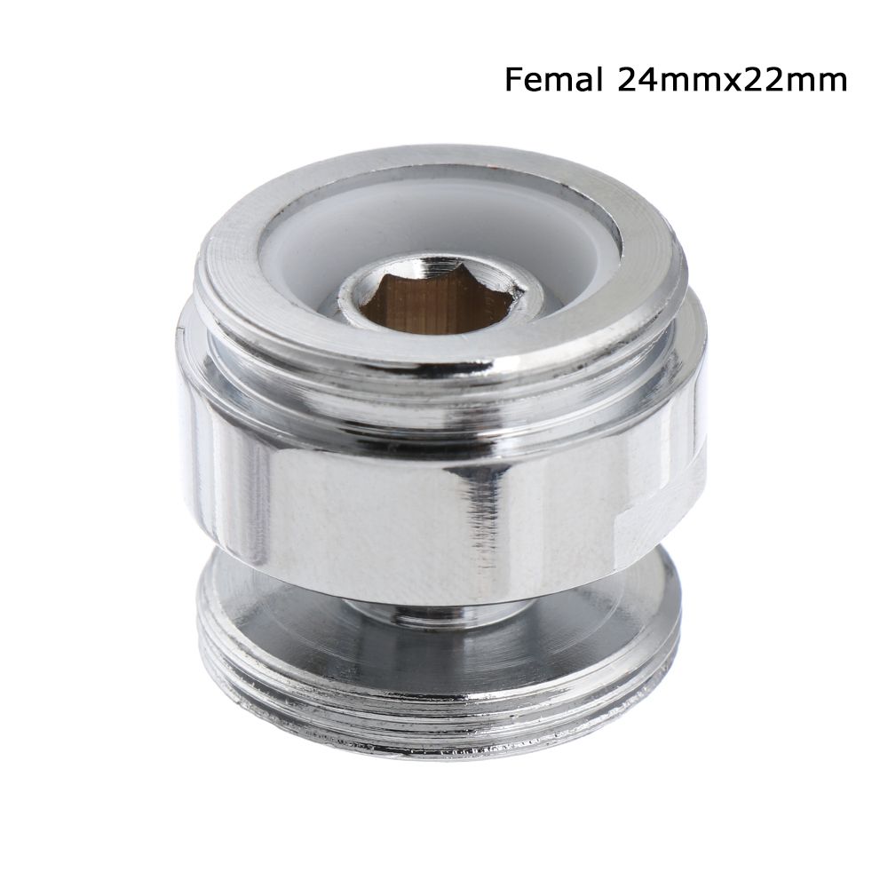 Faucet Fittings Stainless Steel Tap Aerator Connector 360 Degree Adjustable Faucet Adapter Swivel Aerator Adapter: Light Grey